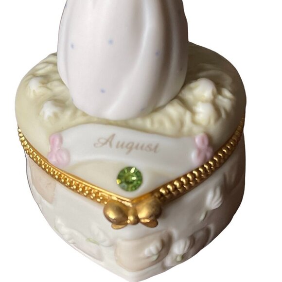 Precious Moments Birthday Month Box August Peridot Color of Pride 1997 Figurine - Picture 6 of 12